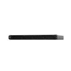 NAS Synology RS822RP+, 4 bahías expandibles hasta 8, rack 1u, núcleo cuádruple 2.2GHz, 2GB DDR4 hasta 32GB, LAN gigabit x4, USB