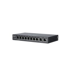 Router Balanceador cloud 10 puertos gigabit (8 son PoE), soporta 4x WAN configurables, hasta 200 clientes con desempeño de 600 M