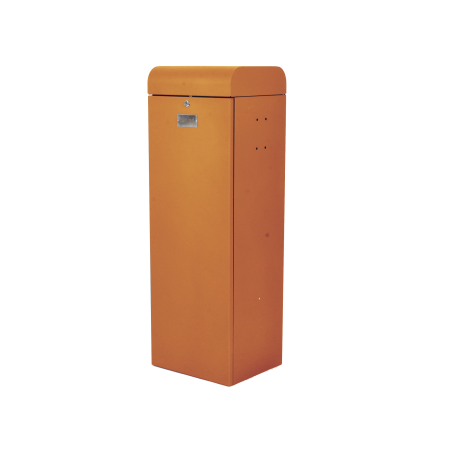 Barrera vehicular izquierda, Soporta brazo de hasta 5.5 m, Final de carrera ajustable por programación, Movimiento fluido, Diseñ