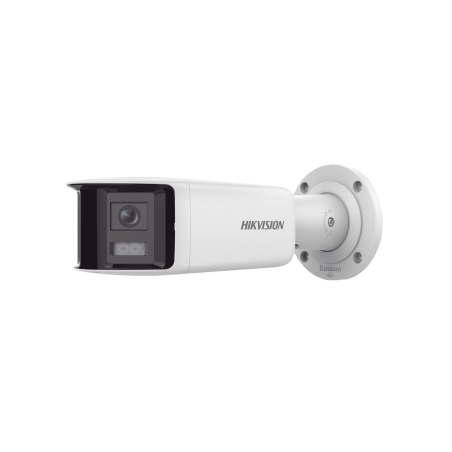 Cámara [PROTECCIÓN ACTIVA] Bala IP 4 Megapixel, 2 Lentes de Lente 2.8 mm (Imagen Panorámica 180°), 40 mts IR, Exterior IP67, Luz