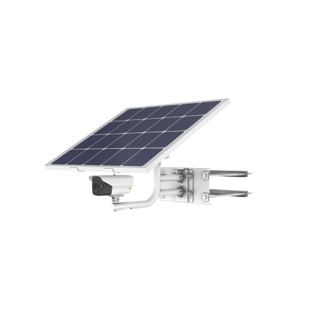 Kit Solar IP All in One, Cámara Térmica 256 × 192, Lente 9.7 mm, Panel Solar, Batería de Respaldo de Litio 23.2Ah, Conexión 4G,