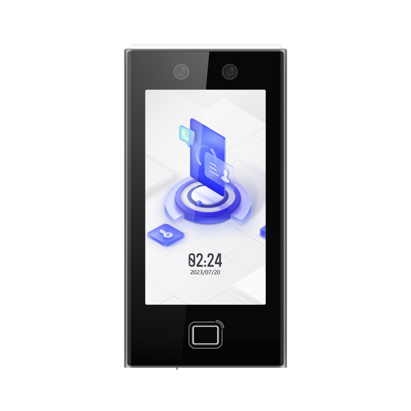 Terminal Facial Min Moe WiFi, Lector de Huellas, 6,000 Rostros y 10,000 Huellas, Pantalla 7", Administrable en la Nube con Hik-C