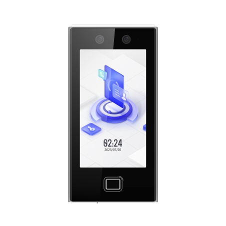 Terminal Facial Min Moe WiFi, Lector de Huellas, 6,000 Rostros y 10,000 Huellas, Pantalla 7", Administrable en la Nube con Hik-C