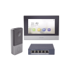 Kit de Videoportero IP + Switch Poe Estándar con llamada a App de Smar