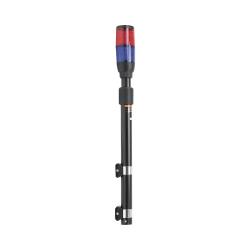Luz telescópica ultra brillante para motocicleta, color rojo, azul