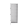 Gabinete Multipropósito de Montaje en Pared, de 42 in de Altura, Con Puerta Reversible, Fabricado en Acero, Color Blanco
