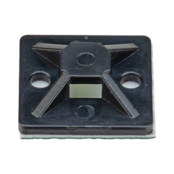 Montaje-Sujetador Adhesivo STRONGHOLD de 4 Vías de 3/4" x 3/4" x 1/4", Color Negro, Nylon 6.6 Retardante de Llamas V-2, Paquete