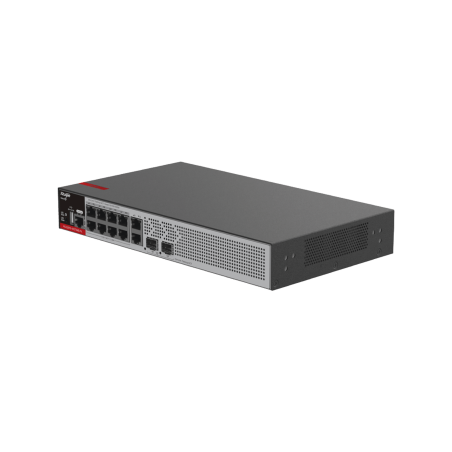 Switch PoE+ Empresarial 125 Watts, Administrable L2+, 8 Puertos PoE Gigabit , 2 Puertos Uplink Gigabit y 2 Puertos Uplink SFP 2.