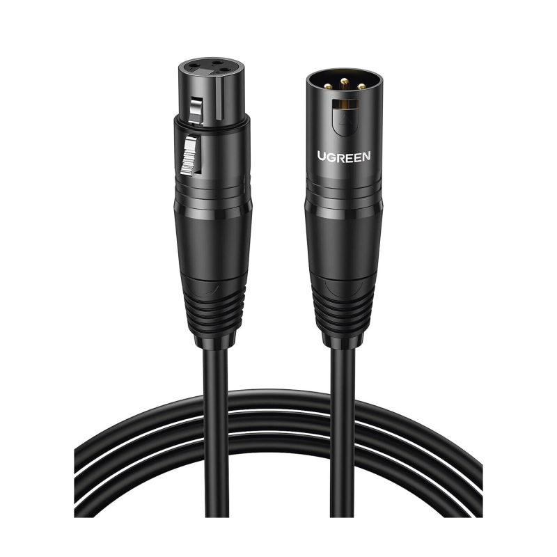 Cable para Micrófono XLR Tipo Canon Macho a Hembra, 15 Metros, Plug & Play, Anti interferencias, Triple Blindaje, Alta Calidad,