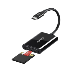 Lector de Tarjetas USB-C 3.1, Soporta Micro-SD (TF) /SD, 5Gbps, 170 MB/s, OTG, Soporta hasta 2TB, Admite intercambio en Caliente