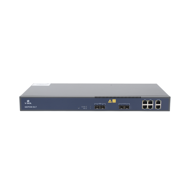 OLT de 2 puertos EPON con 6 puertos Uplink (4 puertos Gigabit Ethernet