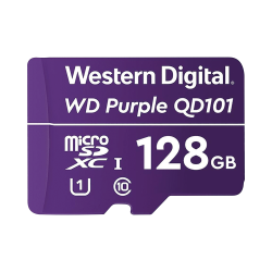 Memoria microSD de 128 GB Purple, especializada para videovigilancia, 10 veces mayor duración, 3 años de garantía