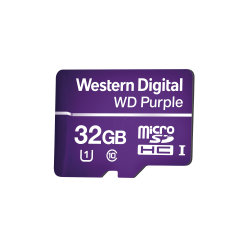 Memoria microSD de 32 GB Purple, especializada para videovigilancia, 10 veces mayor duración, 3 años de garantía