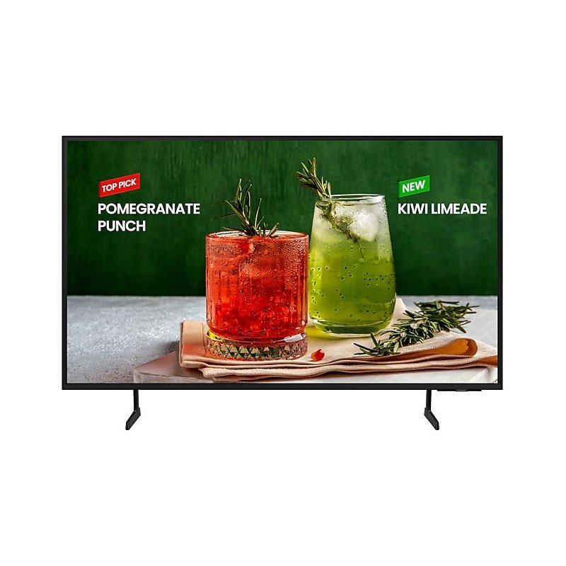 Pantalla publicitaria LED Profesional de 65", UHD 4K (3840x2160p), Entradas de Video HDMI, Bocinas Integradas de 10 W