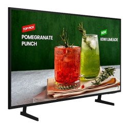 Pantalla publicitaria LED Profesional de 65", UHD 4K (3840x2160p), Entradas de Video HDMI, Bocinas Integradas de 10 W
