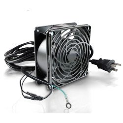 Ventilador Enson, 120 x 120 mm, 110 VCA, con cable y clavija para gabi