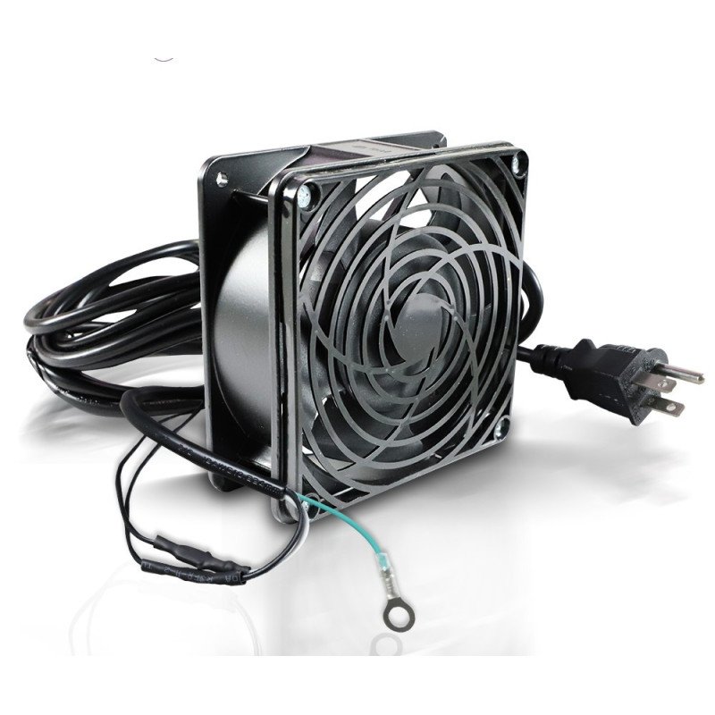 Ventilador Enson, 120 x 120 mm, 110 VCA, con cable y clavija para gabi