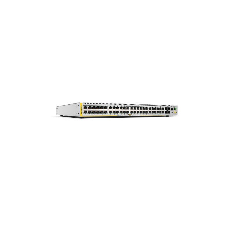 Switch Poe+ stackeable capa 3, 48 puertos 10/100/1000 Mbps + 4 puertos SFP+ 10 g, 370 w, fuente redundante
