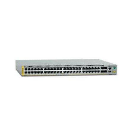 Switch Stackeable Capa 3, 48 puertos 10/100/1000Mbps + 4 puertos SFP+ 10G, fuente redundante