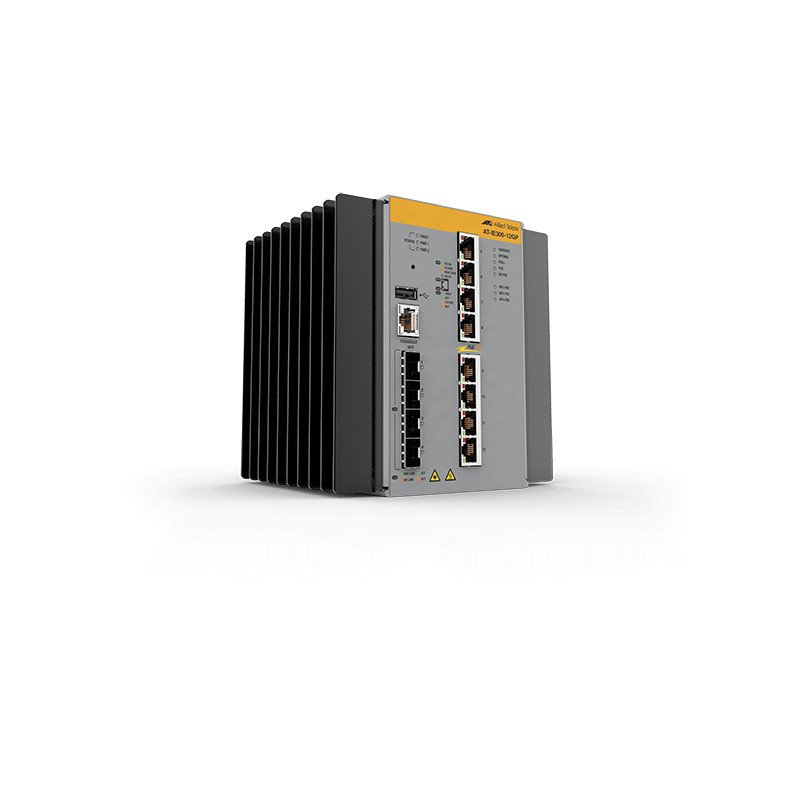 Switch Industrial Hi-PoE Administrable Capa 3 de 8 Puertos 10/100/1000Mbps + 4 Puertos SFP, 240W. Switch Industrial Hi-PoE Administrable Capa 3 de 8 Puertos 10/100/1000Mbps + 4 Puertos SFP, 240W.