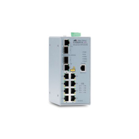 Switch Industrial PoE Administrable de 8 Puertos 10/100 Mbps + 2 Puertos SFP Combo, 120 W