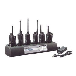 Multicargador rápido de escritorio de 6 cavidades para radios Kenwood 