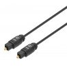 Cable de Audio Digital Optico Toslink MANHATTAN 356077 - 2 m, Macho / 