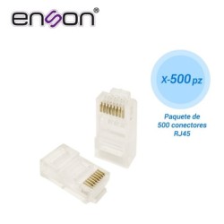 Paquete 500 conector rj45 Enson para cable UTP cat5e