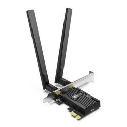 Adaptador inalámbrico PCI Express TP-Link Archer TX55E, Inalámbrico, WLAN / Bluetooth, Wi-Fi 6 (802.11ax), 2402 Mbit/s, Negro