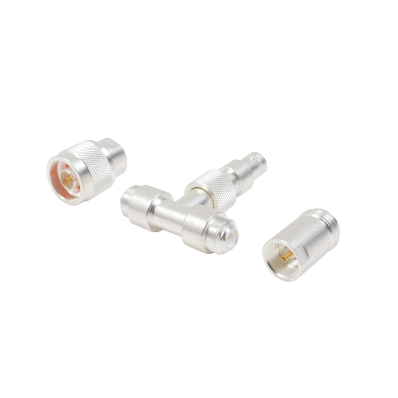 Adaptador UNIDAPT en T capacitiva, muestreador con conectores N Macho y N Hembra.