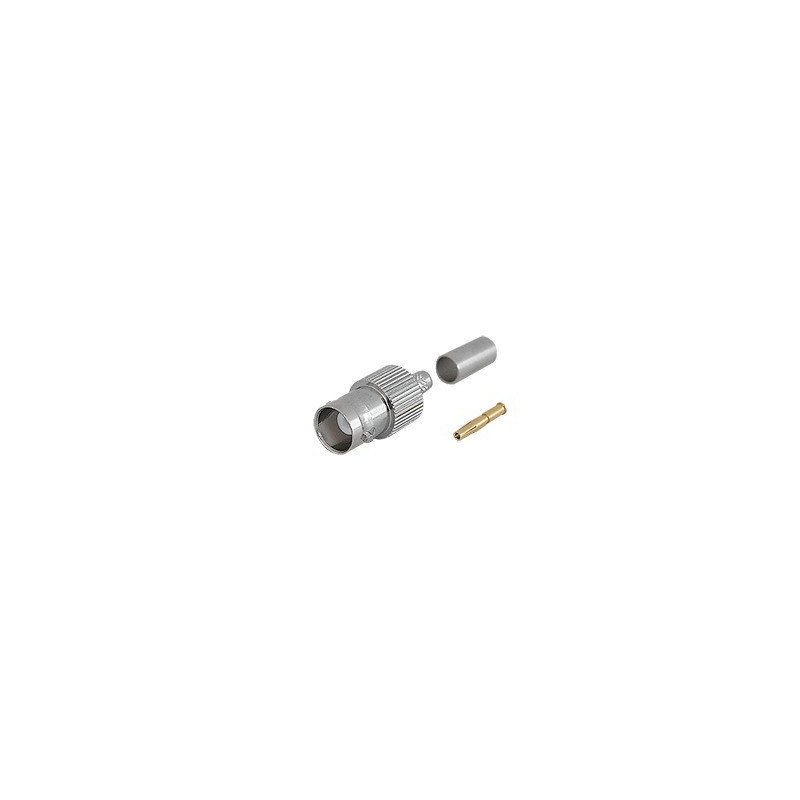 Conector BNC Hembra de anillo plegable para cable RG-58/U, RG-142/U.