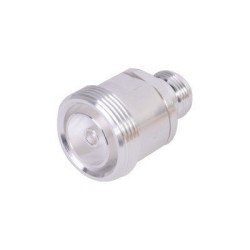 Adaptador en Línea de conector DIN 7-16 Hembra a N Hembra.