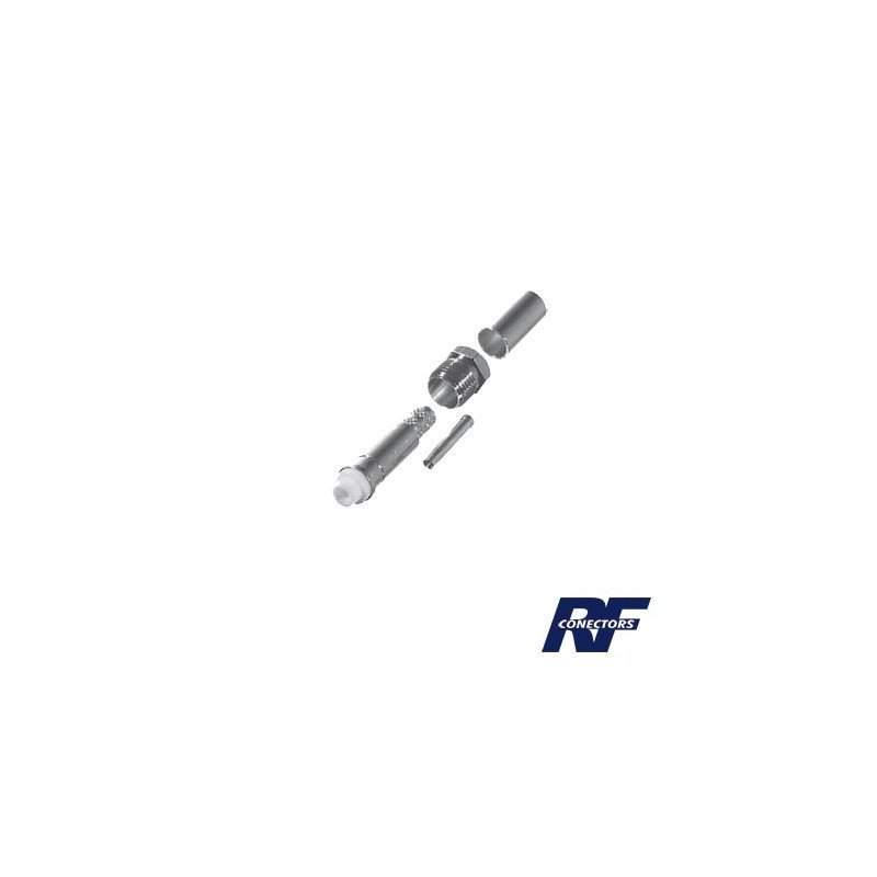 Conector FME Hembra de anillo plegable para cable RG-58/U.