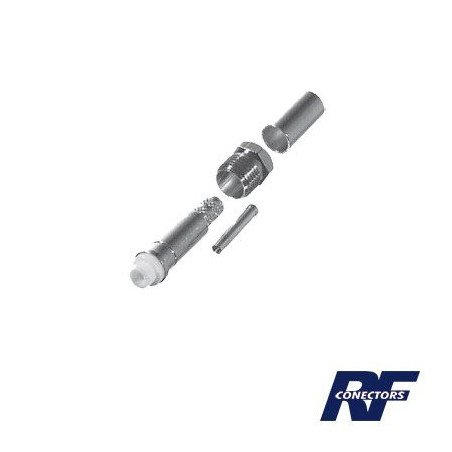 Conector FME Hembra de anillo plegable para cable RG-58/U.