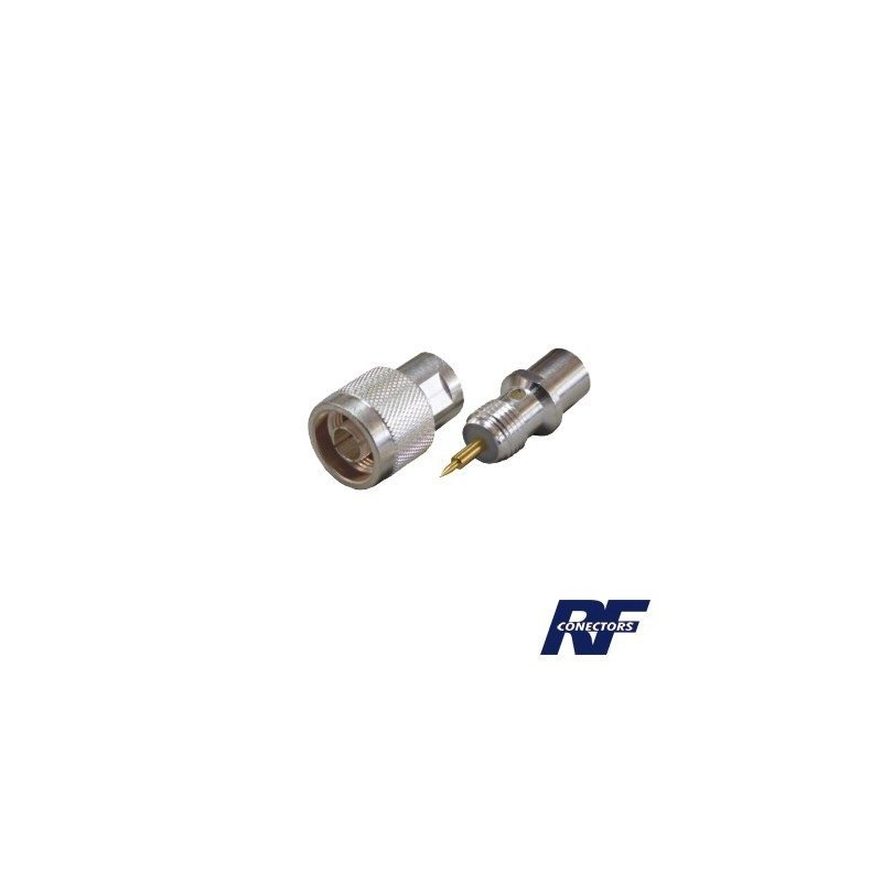 Conector N macho para cable BELDEN 9913, 7810A, 8214, ANDREW CNT-400, Syscom RG8/U-SYS, RFLASH-1113