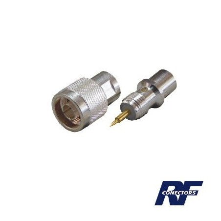 Conector N macho para cable BELDEN 9913, 7810A, 8214, ANDREW CNT-400, Syscom RG8/U-SYS, RFLASH-1113