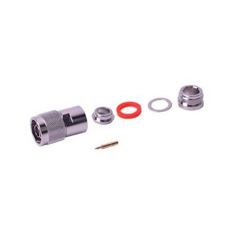 Conector N Macho de rosca para cables RG-8/U (BELDEN 8237), RG213/U (8267), RG214 (8268).