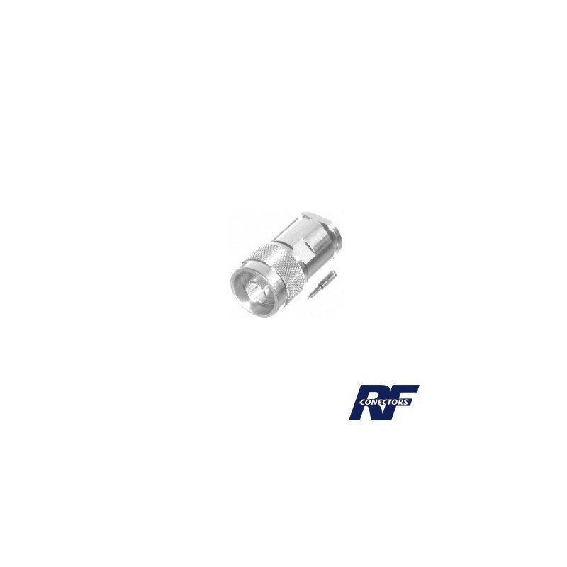 Conector N Macho para cables RG-8/U (BELDEN 8237), RG213/U (8267), RG214 (8268).