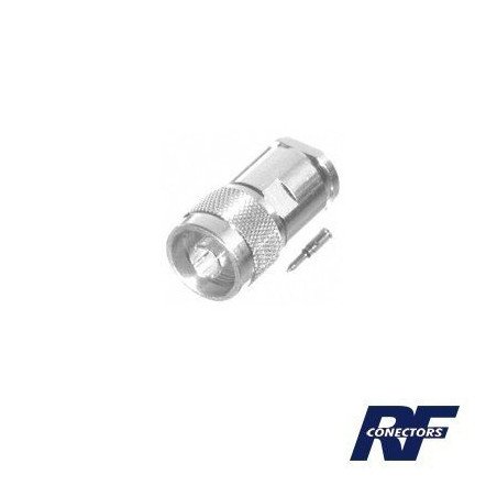 Conector N Macho para cables RG-8/U (BELDEN 8237), RG213/U (8267), RG214 (8268).