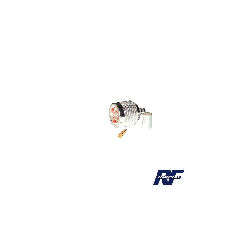 Conector N Macho de anillo plegable para cables RG-8/X, BELDEN 9258.