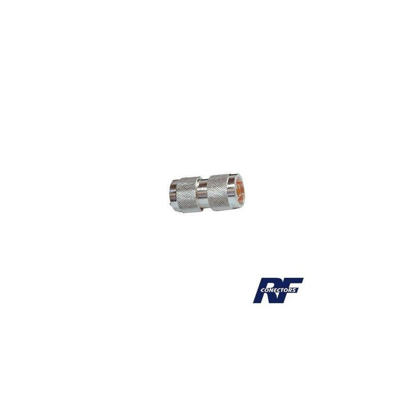 Adaptador Barril, de conector N Macho a N Macho.