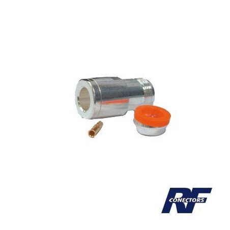 Conector N hembra para cable BELDEN 9913, 7810A, 8214, ANDREW CNT-400, SYSCOM RG8/U-SYS, RFLASH-1113