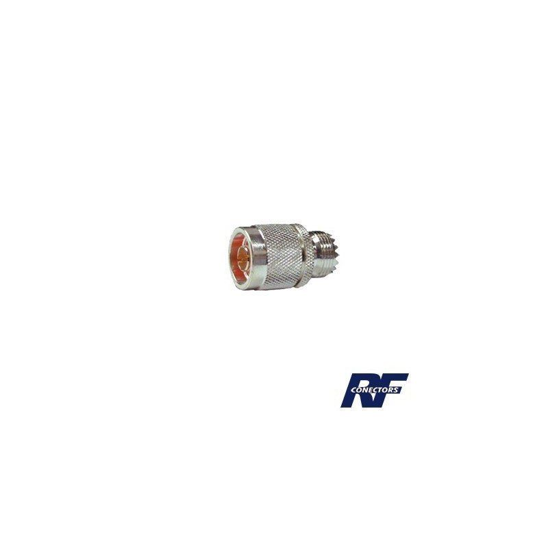Adaptador de conector N macho a UHF hembra (SO-239)