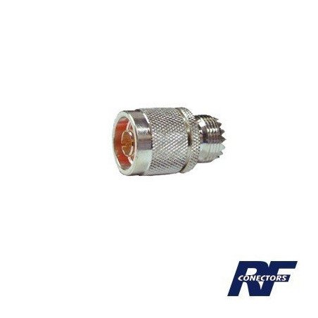 Adaptador de conector N macho a UHF hembra (SO-239)