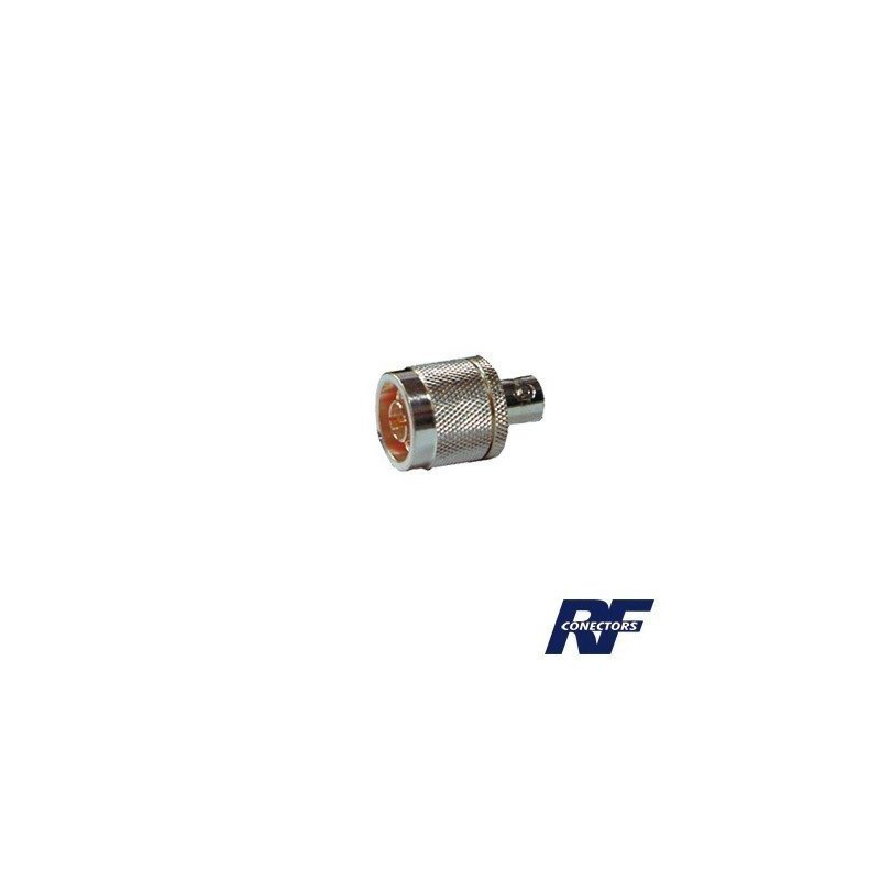 Adaptador de conector N macho a BNC hembra