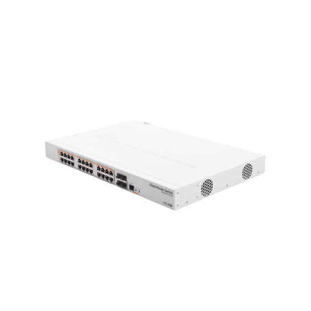 Cloud Router Switch Administrable L3, 24 puertos GIGABIT con PoE Pasivo Y 802.3AF/AT