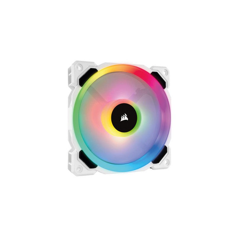 Ventilador para Gabinete Corsair LL120 RGB 120mm Dual Light LED RGB 2200RPM +/- 10% Blanco
