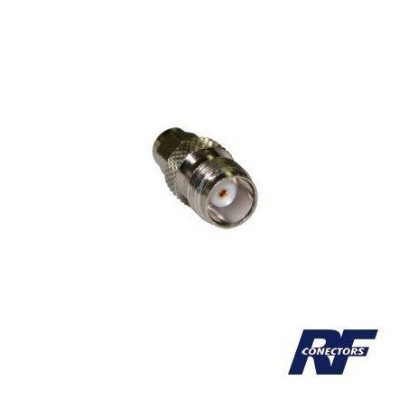 Adaptador de conector TNC Hembra a SMA Macho.