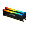 Kit de memorias Kingston Technology FURY Beast RGB, 16 GB, 2 x 8 GB, DDR4, 1600 MHz, 288-pin DIMM