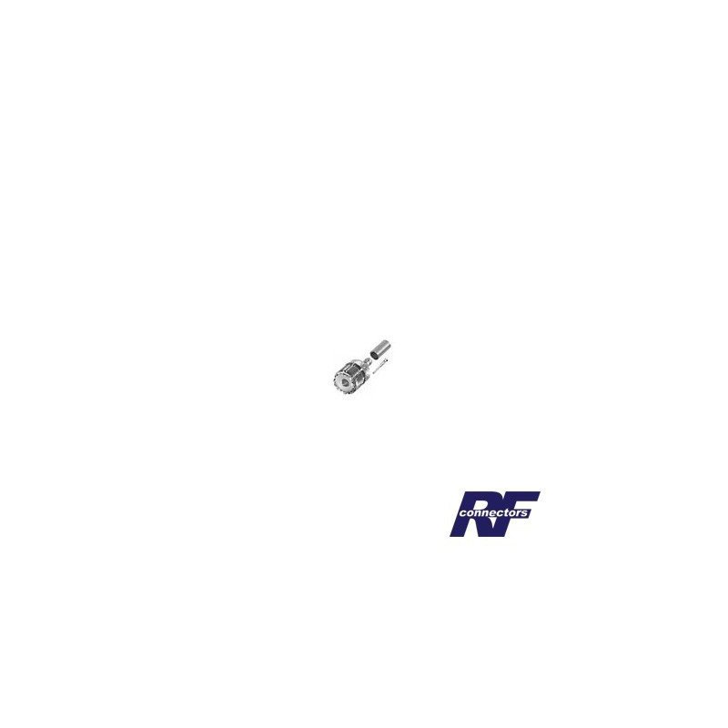 Conector UHF hembra (SO-239) de anillo plegable para cable RG-58/U, RG-142/U.
